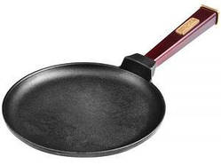 Сковорода для млинців Brizoll Оптима-Bordo d22 см h1,5 см чавун (02215-Р2)