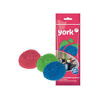 Скребок для посуду York Maxi спіральний 3 штуки пластик (0201)