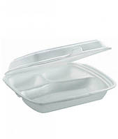 Контейнер для зберігання Нова-Пак на 3 поділки 15х15 см h6 см полістирол (HP-3W/125 шт.)