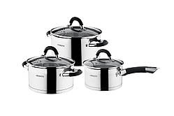 Набір посуду Ardesto Gemini 6 предметів неіржавка сталь (AR1906GS)