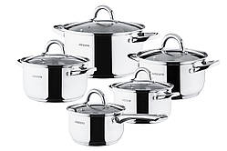 Набір посуду Ardesto Gemini Gourment Andria 10 предметів неіржавка сталь (AR1910GPS)