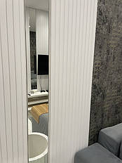 Стінова панель decorpaneli колір білий у вітальні