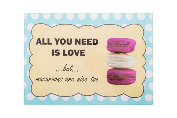 Дошка кухонна Viva Macaroons 35х25 см скло (С3235С-Аб)
