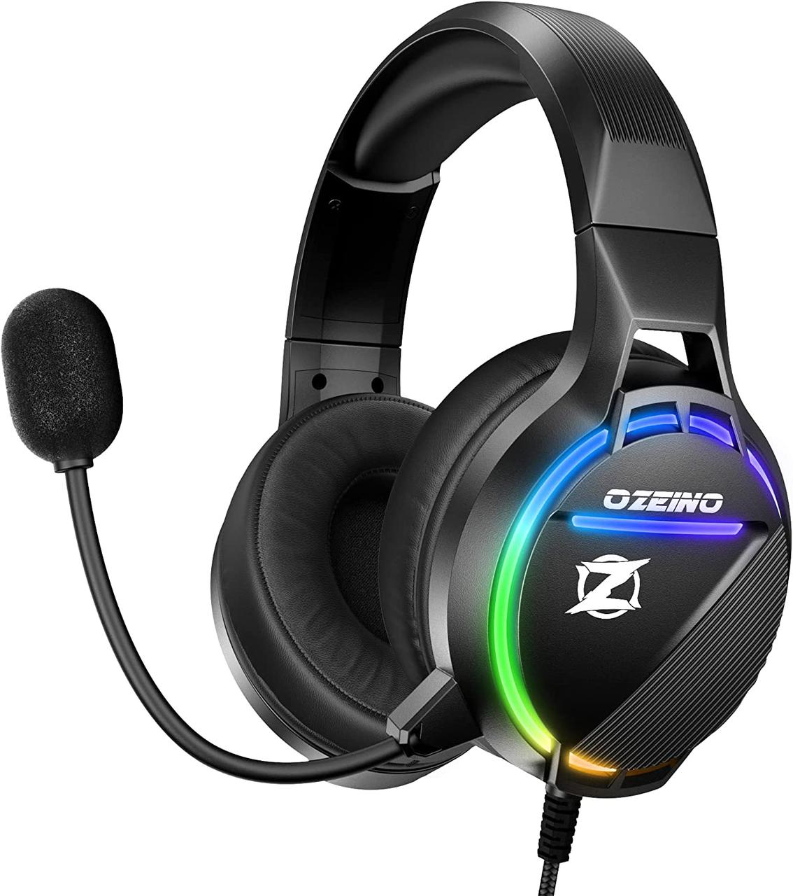 Ігрова гарнітура Ozeino для PS4, PS5, Xbox Series X|S, Xbox One, 3D-стереонавушники з мікрофоном