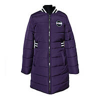 Пальто демисезонное для девочки «Глюкоза» фиолетовое 134
