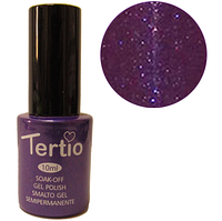 TERTIO гель - лак № 176(фиолетовый с блестками)10 мл