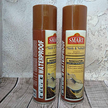 Фарба для замші та нубуку +захист від вологи Смарт Smart світло-коричневий 250 мл Розпродаж