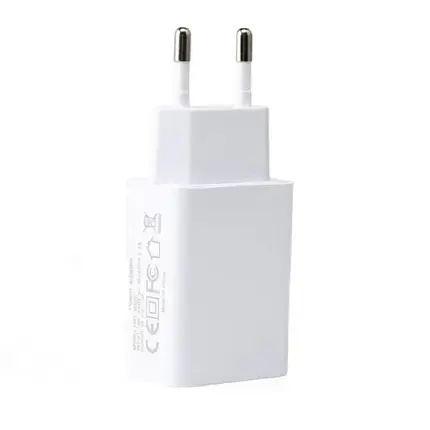 Мережевий зарядний пристрій Євросвітло USB 5V/2.1А White (Ridy-10) 000057931, фото 2