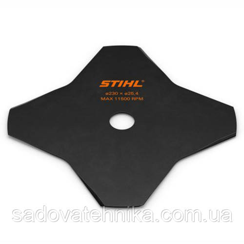 Ріжуче полотно для трави STIHL 4-пелюсткове (підходить для FS 260 - 490) (40007133801), фото 1