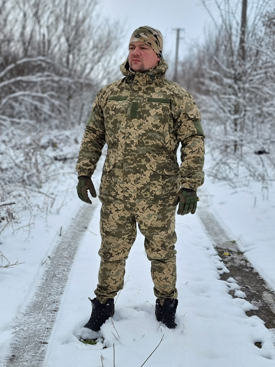 Костюм зимовий ГОРКА піксель ММ14 на флісі