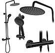 Душовий гарнітур REA VINCENT BLACK чорний з термостатом *, фото 7