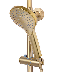 Душовий гарнітур REA VINCENT BRUSHED GOLD матове золото з термостатом, фото 6