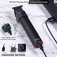 Комбо-набір Hatteker Professional Trimmer + Moser Mobile Shaver (SK-113-BL+3615-0051), фото 7