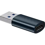 Кабельний перехідник Baseus Ingenuity Series Mini OTG Adaptor USB 3.1 to Type- Blue, фото 5