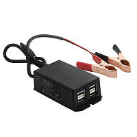 Зарядний пристрій від автомобільного акумулятора 12/24 В, 5 В 3 А, 4 USB-порти PUJIMAX USB 4X