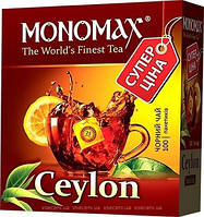 Чай Мономах Ceylon Цейлон 100*1,5г черный (1215)