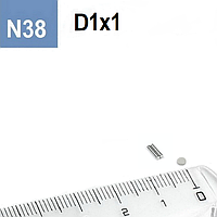 Мощный Неодимовый Магнит Шайба - Ø D1 mm x H1 mm - Супер качество