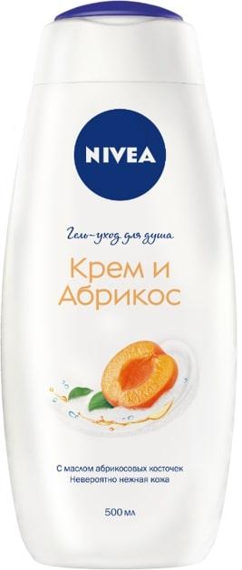 Гель-догляд для душу Nivea Крем і Абрикос, 500 мл - фото 1 - id-p1735328015