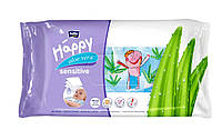 Дитячі вологі серветки Bella Happy Baby Sensitive & Aloe Vera, 56 шт