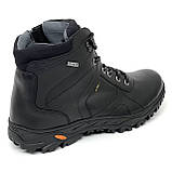 Спортині високі черевики чоловічі на вовні чорні зі шкіри 40 розмір із замком збоку 140374 (26ш) Міда, фото 3