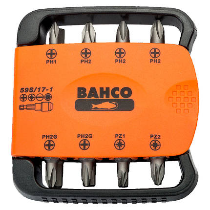 Набір біт Bahco / Бако 59S/17-1 (Швеція), фото 1