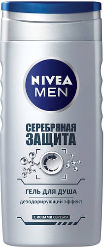 Купить Nivea shower гель д/душу срібний захист 250 мл, цена 141.23 грн ...