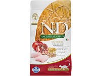 Farmina N&D Low Grain Cat Neutered Chicken Низкозерновой сухой корм для стерилизованных котов (300 г)