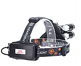 Ліхтар акумуляторний на голову RJ-5000 (3895) (5 рефлекторів), фото 4