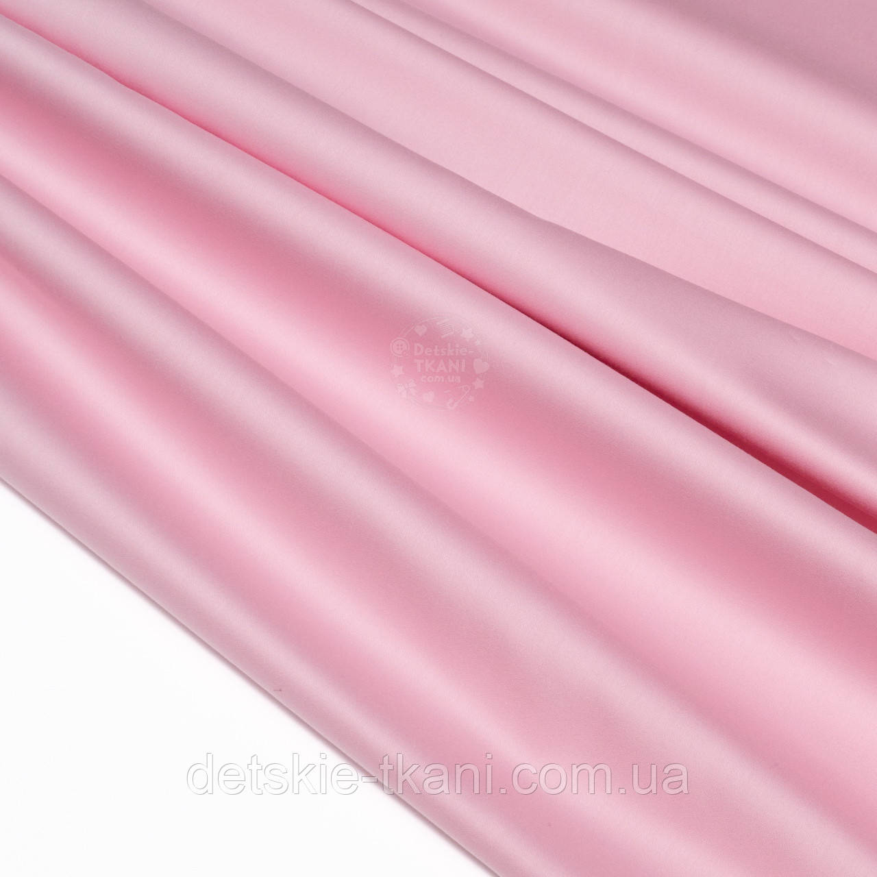 Сатин преміум, колір середньо-рожевий, ширина 240 см (№4409), фото 1