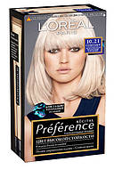 Стійка гель-фарба для волосся L'Oreal Paris Recital Preference, 10.21 Світло-світло русявий перламутровий