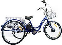 Триколісний електровелосипед вантажний 24" Meridian 350W акумулятор 15 Ah
