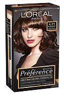 Стійка гель-фарба для волосся L'Oreal Paris Recital Preference, 4.15 Темний каштан