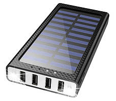 Solar Charger Power Bank JIGA 24000mah Павербанк із сонячною батареєю та ліхтарем