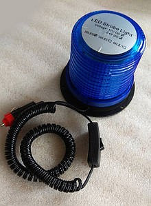 Мигалка-маячок синяя 12/24V ELEGANT 101 502 (30 LED 2835 SMD) (прикурка/магнит/выключатель) - фото 2 - id-p1725071739