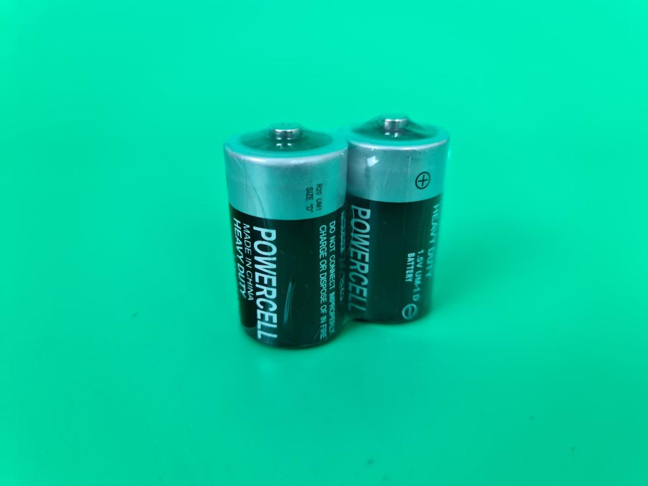 Батарейка (R20) POWERCELL (R20) (Б-2) (2 шт), фото 1