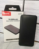 Портативний акумулятор Power Bank Asonic 10000 mAh 2*USB, повербанк умб, AS-P10