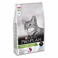 Сухой корм для кастрированных котов Purina Pro Plan Sterilised, с треской и форелью 10кг