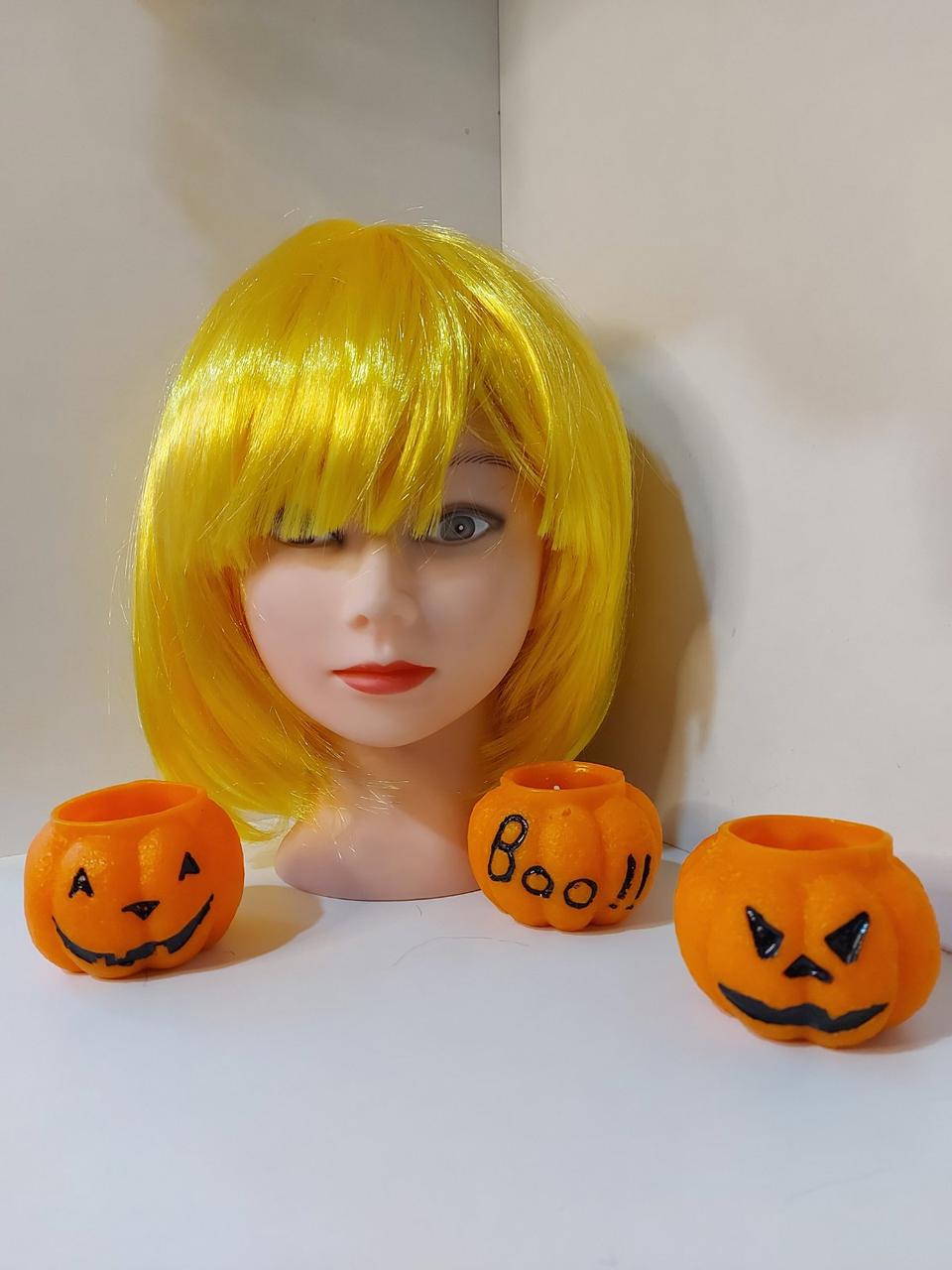 Парик каре жёлтого цвета + шапочка под парик в комплекте: продажа, цена ...