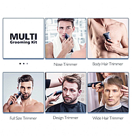 Тример для домашнього використання Hatteker Hair Trimmer Grooming Kit 5in1 (RFC-59805), фото 8