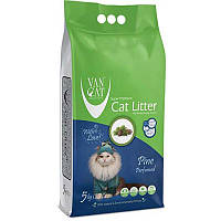 VanCat (ВанКэт) CatLitter Pine Бентонитовый наполнитель для кошачьего туалета с ароматом сосны 5кг