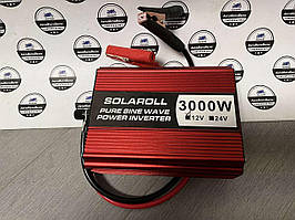 Перетворювач напруги/інвертор чистий синус SOLAROLL 3000W, 12V