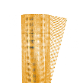 Фасадна сітка зі скловолокна жовтогаряча MASTERNET 145 кг/м2. 1 м*50 м