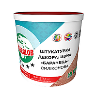 Штукатурка декоративная Anserglob "Барашек" 1,5мм (25кг) силиконовая (Ансерглоб)