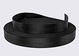 Стропа 38 мм, колір чорний поліестер, фото 2