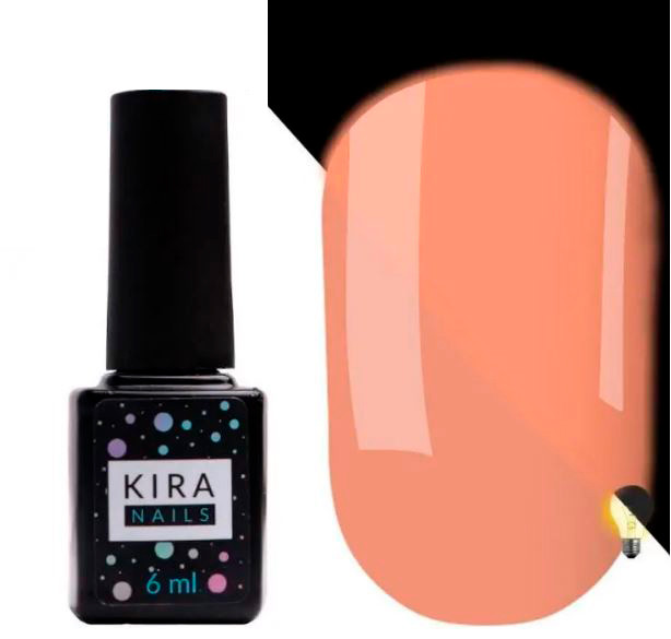 Гель лак Kira FLUO 005 (розовий, флюоресцентний), 6 мл
