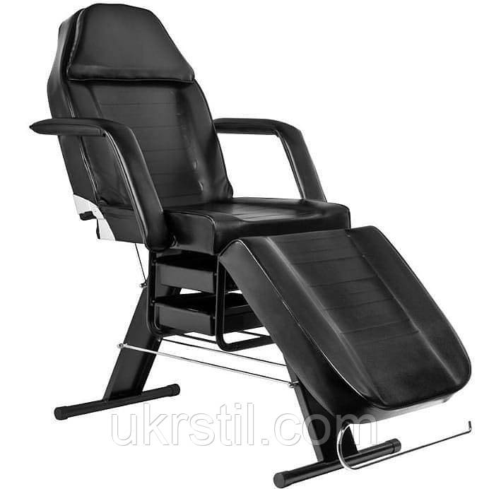Косметологічна кушетка A-205 чорна, фото 1