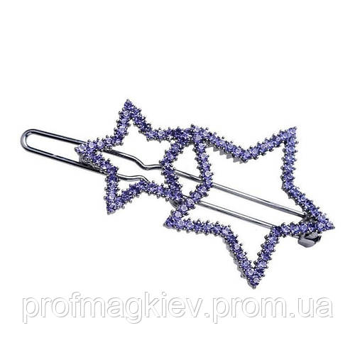 Заколка-защип для волос "Звездочка" с камнями, 1 шт, цена 130 грн ...