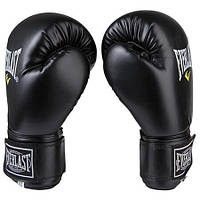 Перчатки боксерские на липучке Everlast EVDX308 (р-р 12oz, черный)
