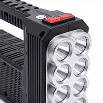 Ліхтарик акумуляторний світлодіодний Multifuctional Searchlight W5117 із зарядкою від USB, фото 5