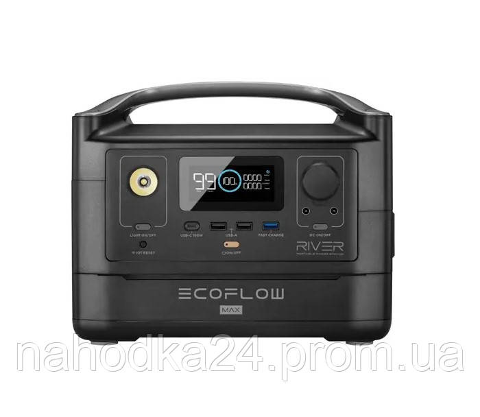 Зарядна станція EcoFlow RIVER Max 576Wh 160000mah Black